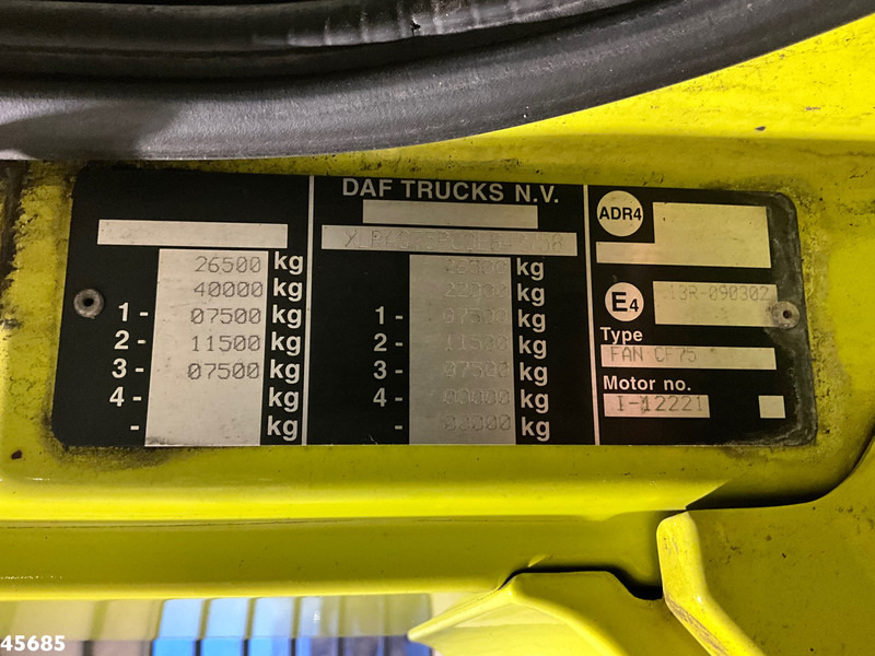 Hook lift truck DAF FAN 75 CF 310 VDL 21 Ton haakarmsysteem: picture 20 Hook lift truck DAF FAN 75 CF 310 VDL 21 Ton haakarmsysteem: picture 20