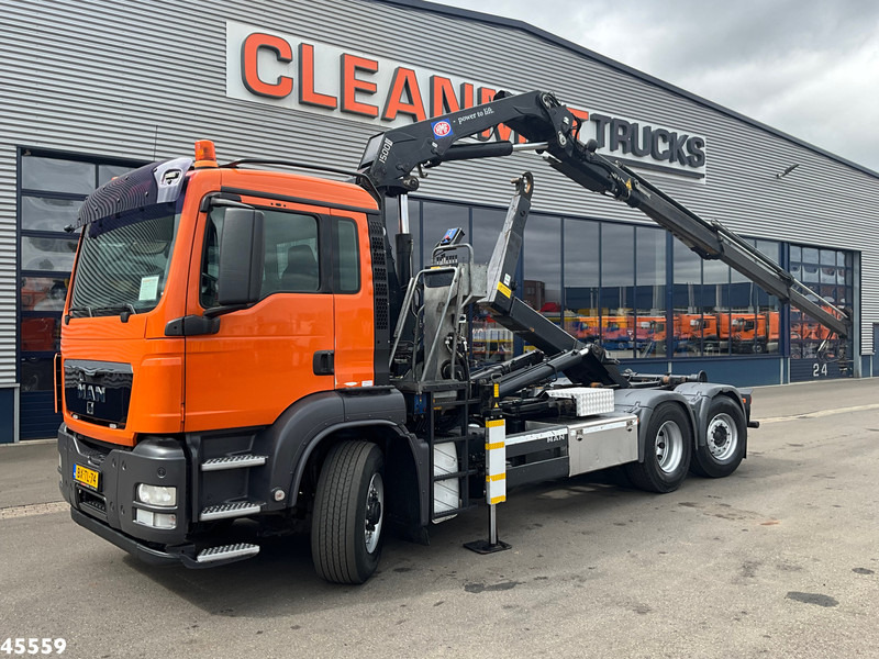 MAN TGS 26.360 Euro 5 6x2 HMF 15 Tonmeter laadkraan - Hook lift truck, Crane truck: picture 1 MAN TGS 26.360 Euro 5 6x2 HMF 15 Tonmeter laadkraan - Hook lift truck, Crane truck: picture 1
