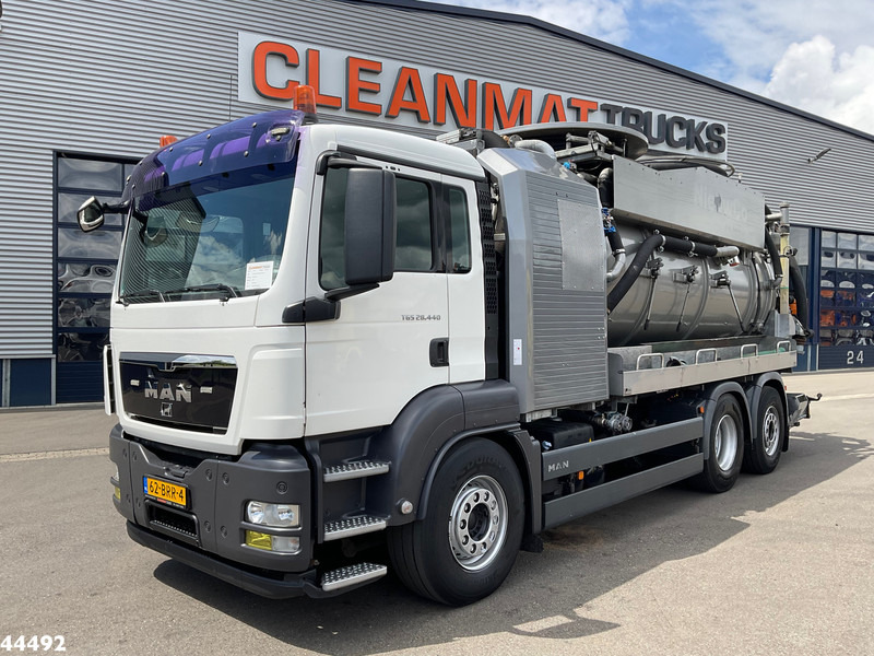 Vacuum truck MAN TGS 28.440 FFG Flensburger 12,5m³ Saug/Spul combi Waterrecycling: picture 9