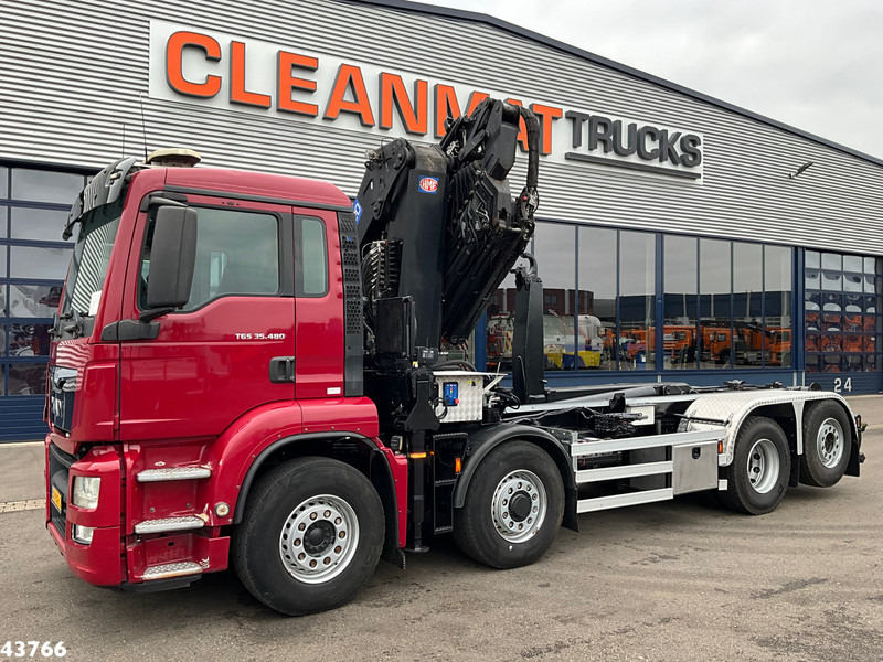 MAN TGS 35.480 8x4H Euro 6 HMF 40 Tonmeter laadkraan + Fly-Jib - Crane truck: picture 2 MAN TGS 35.480 8x4H Euro 6 HMF 40 Tonmeter laadkraan + Fly-Jib - Crane truck: picture 2