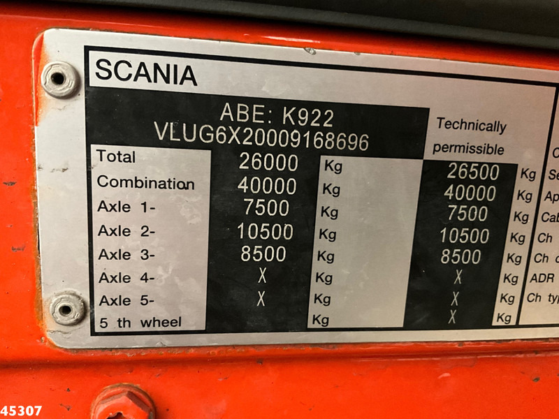 Skip loader truck Scania G 440 6x2 Meiller 16 Tons portaalarmsysteem: picture 18