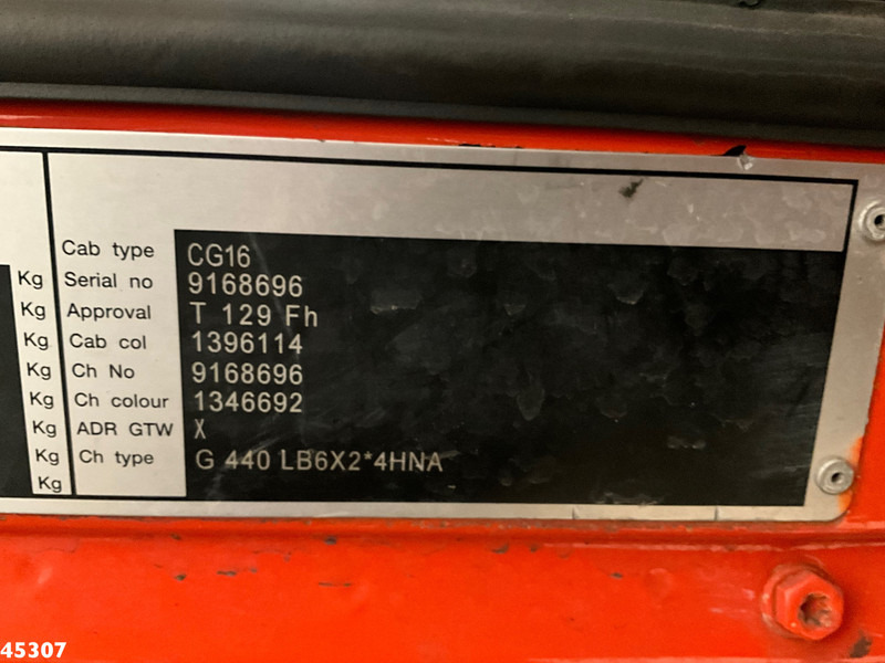 Skip loader truck Scania G 440 6x2 Meiller 16 Tons portaalarmsysteem: picture 17