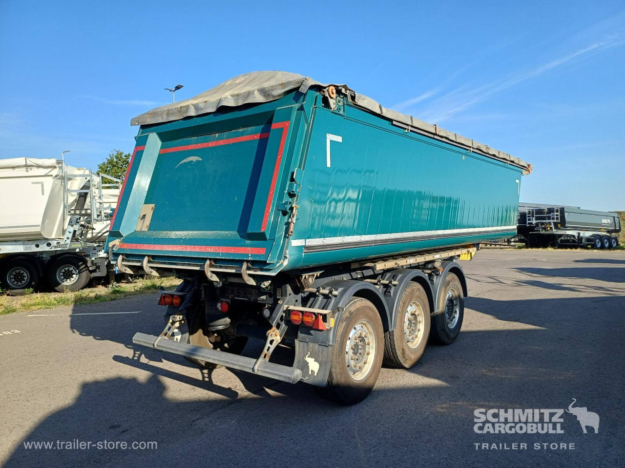 Tipper semi-trailer SCHMITZ Auflieger Kipper Alukastenmulde 27m³: picture 8