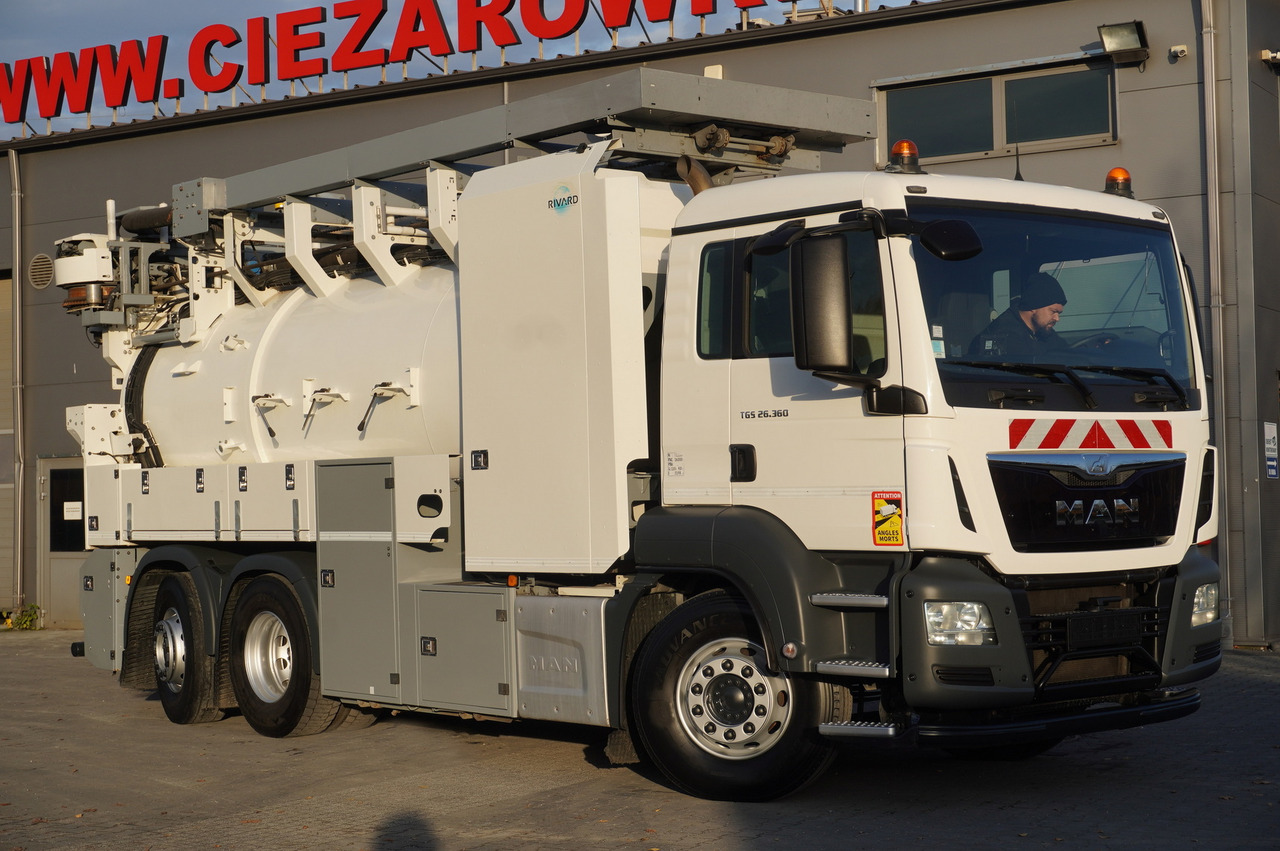 MAN TGS 26.360 E6 / RIVARD sewage cleaner 18 m3 / 180 tho. km / steering axle / 2 units - Vacuum truck: picture 2 MAN TGS 26.360 E6 / RIVARD sewage cleaner 18 m3 / 180 tho. km / steering axle / 2 units - Vacuum truck: picture 2