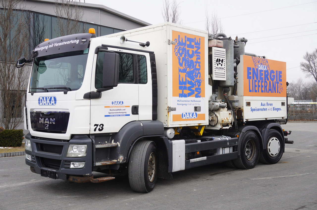 MAN TGS 26.360 / Holzmann Fahrzeugbau HBS 28/120.00 kitchen waste vehicle / Euro 5 - Garbage truck: picture 1 MAN TGS 26.360 / Holzmann Fahrzeugbau HBS 28/120.00 kitchen waste vehicle / Euro 5 - Garbage truck: picture 1