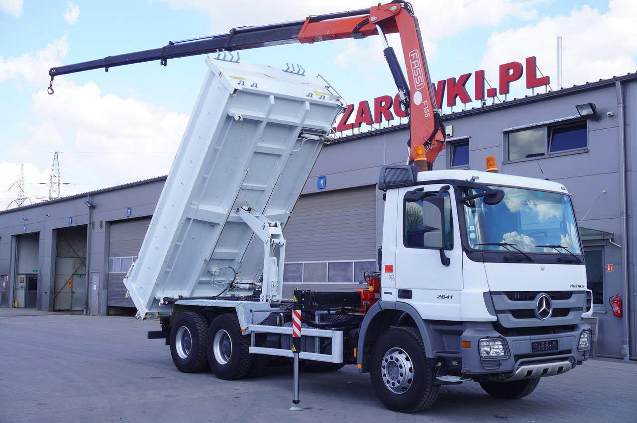 MERCEDES-BENZ Actros 2641 6×4 E5 / Crane / Dumper / 110000 km! - Dropside/ Flatbed truck, Crane truck: picture 1 MERCEDES-BENZ Actros 2641 6×4 E5 / Crane / Dumper / 110000 km! - Dropside/ Flatbed truck, Crane truck: picture 1