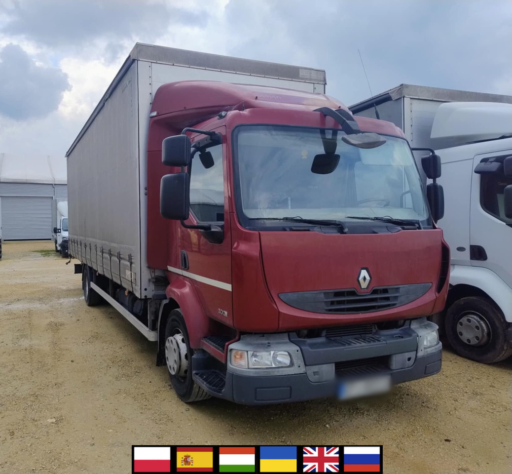 RENAULT Midlum 300 / Curtain 18 EPAL / Sleeping cab - Curtainsider truck: picture 1 RENAULT Midlum 300 / Curtain 18 EPAL / Sleeping cab - Curtainsider truck: picture 1