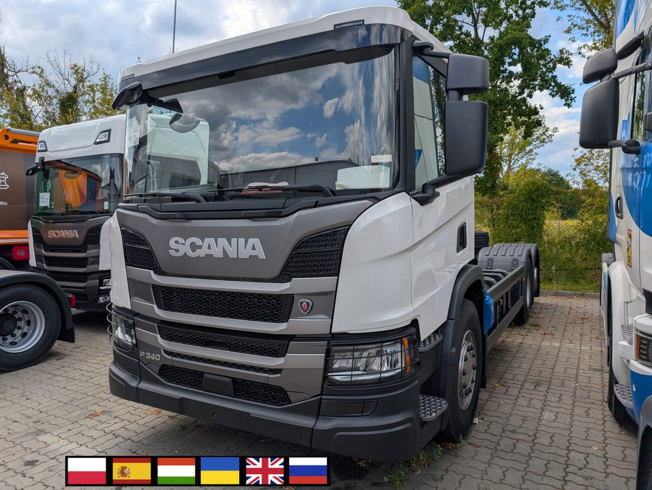 SCANIA P 340 B6x2*4NA / chassis frame / steering axle / CNG - Garbage truck: picture 1 SCANIA P 340 B6x2*4NA / chassis frame / steering axle / CNG - Garbage truck: picture 1