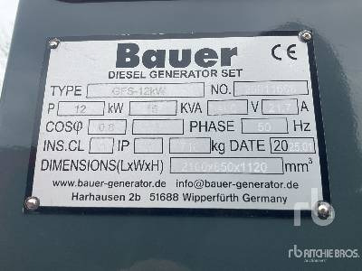 BAUER GENERATOREN GFS-12 ATS 15 kVA (Unused) - Generator set: picture 5 BAUER GENERATOREN GFS-12 ATS 15 kVA (Unused) - Generator set: picture 5