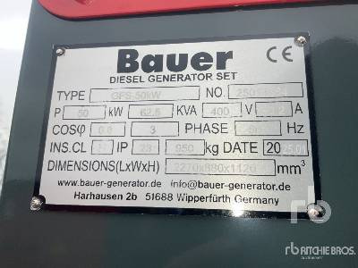BAUER GENERATOREN GFS-50 ATS 62.5 kVA (Unused) - Generator set: picture 5 BAUER GENERATOREN GFS-50 ATS 62.5 kVA (Unused) - Generator set: picture 5