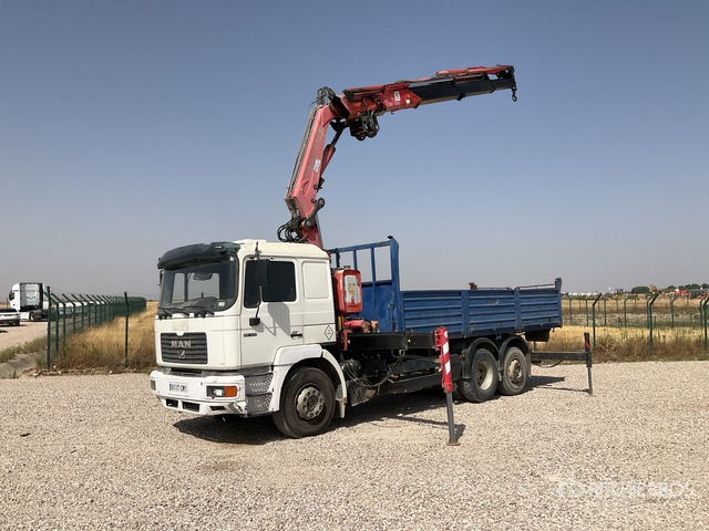 1999 MAN 26.414 FNLL Fassi F260XP Articulated Boom o ... Dump Truck with Crane - Tipper, Crane truck: picture 1 1999 MAN 26.414 FNLL Fassi F260XP Articulated Boom o ... Dump Truck with Crane - Tipper, Crane truck: picture 1
