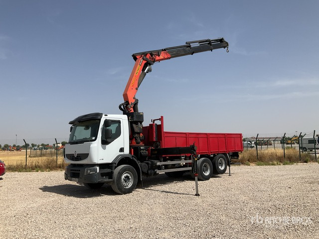 2008 Renault Premium Lander 410.26 2007 Palfinger 29002 on 6x2 Flatbed Truck with Crane - Flail mower/ Mulcher: picture 1 2008 Renault Premium Lander 410.26 2007 Palfinger 29002 on 6x2 Flatbed Truck with Crane - Flail mower/ Mulcher: picture 1