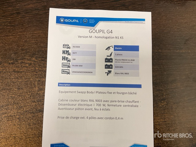 2020 Goupil G4M Electric Utility Vehicle - Municipal/ Special vehicle: picture 3 2020 Goupil G4M Electric Utility Vehicle - Municipal/ Special vehicle: picture 3