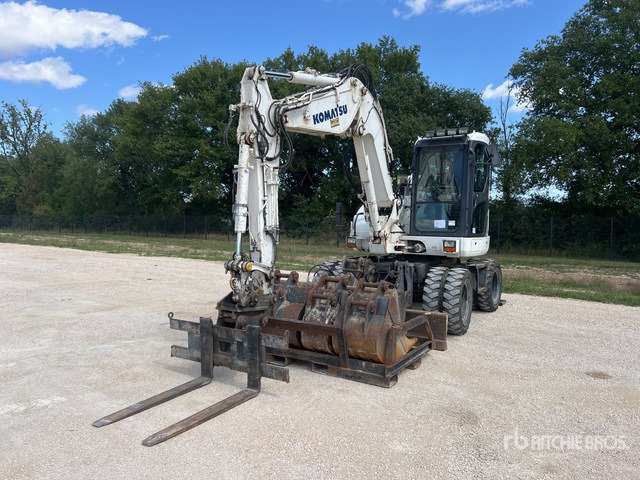 2015 Komatsu PW98MR-8 Pelle Sur Pneus Wheel Excavator - Wheel excavator: picture 1 2015 Komatsu PW98MR-8 Pelle Sur Pneus Wheel Excavator - Wheel excavator: picture 1