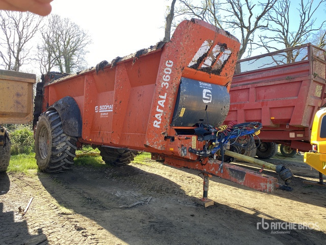 2018 Sodimac Rafal 3600 S/A Epandeur A Fumier 1 Essieu Manure Spreader - Manure spreader: picture 1 2018 Sodimac Rafal 3600 S/A Epandeur A Fumier 1 Essieu Manure Spreader - Manure spreader: picture 1