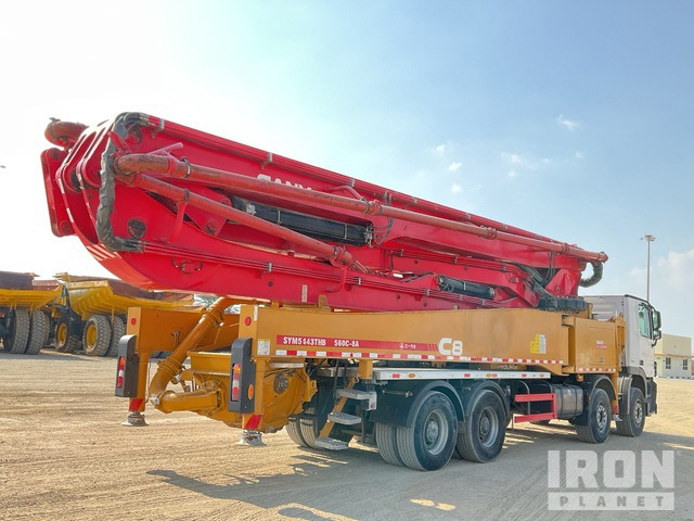 2019 Mercedes-Benz Actros 4141 2019 Sany SYM5443THB 56 m on 8x ... Concrete Pump Truck - Concrete pump truck: picture 4 2019 Mercedes-Benz Actros 4141 2019 Sany SYM5443THB 56 m on 8x ... Concrete Pump Truck - Concrete pump truck: picture 4