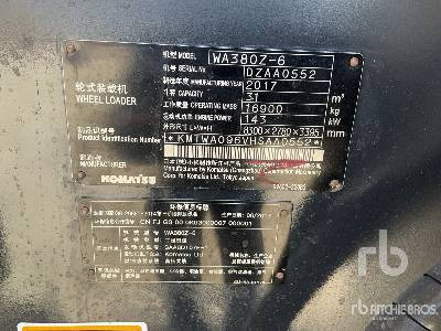KOMATSU WA380Z-6 - Wheel loader: picture 5 KOMATSU WA380Z-6 - Wheel loader: picture 5