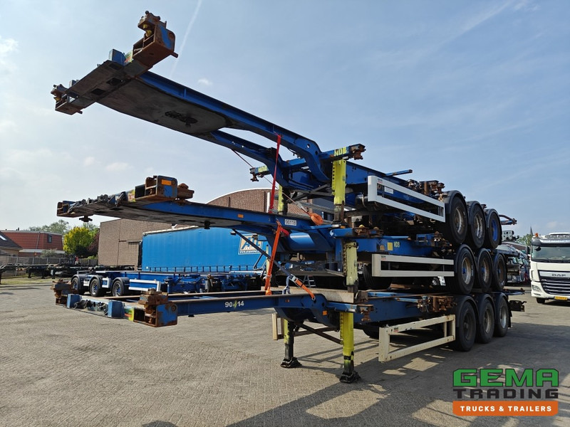 Krone SDC 27 3-assen BPW - DrumBrakes - 4700KG - 2x 20FT 1x 30FT 1x40FT - Package of 3 - NL kentekens - Container transporter/ Swap body semi-trailer: picture 1 Krone SDC 27 3-assen BPW - DrumBrakes - 4700KG - 2x 20FT 1x 30FT 1x40FT - Package of 3 - NL kentekens - Container transporter/ Swap body semi-trailer: picture 1