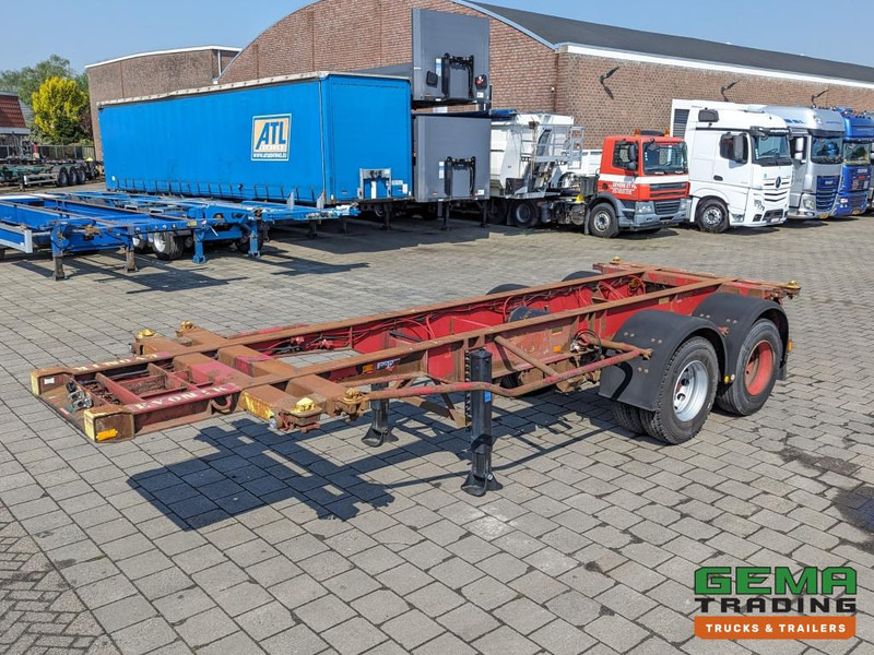 Krone SZC 20FT 2-Assen ROR - STEEL Suspension - DOUBLE tires - DrumBrakes (O1869) - Container transporter/ Swap body semi-trailer: picture 2 Krone SZC 20FT 2-Assen ROR - STEEL Suspension - DOUBLE tires - DrumBrakes (O1869) - Container transporter/ Swap body semi-trailer: picture 2