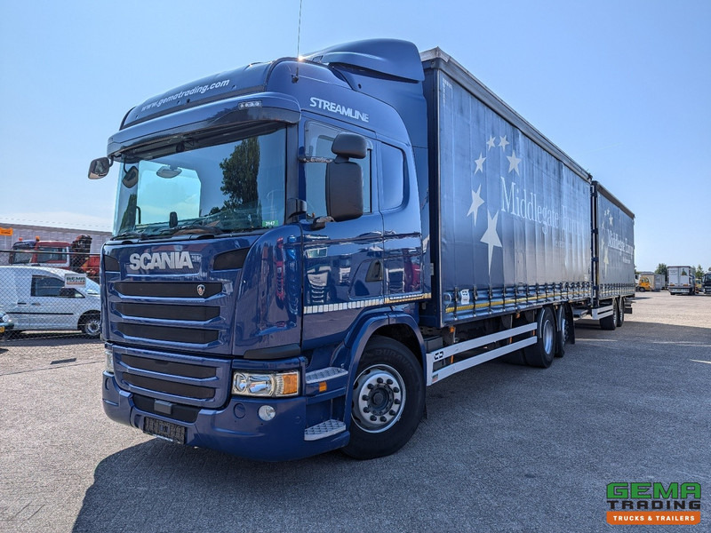 Scania G410 6x2/4 Streamline Euro6 - Retarder + Van Hool 2-Assige Aanhanger - SchuifzeilenCombi - SmartTachoV2 - Box truck: picture 1 Scania G410 6x2/4 Streamline Euro6 - Retarder + Van Hool 2-Assige Aanhanger - SchuifzeilenCombi - SmartTachoV2 - Box truck: picture 1