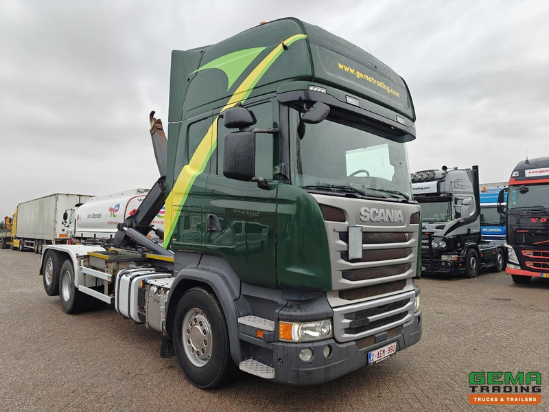 Scania R450 6x2/4 Topline Euro6A - Retarder - HaakarmSysteem Marrel 26T - Standairco - LiftAs - Vangmuil - Dubbele Tanks - Hook lift truck: picture 3 Scania R450 6x2/4 Topline Euro6A - Retarder - HaakarmSysteem Marrel 26T - Standairco - LiftAs - Vangmuil - Dubbele Tanks - Hook lift truck: picture 3