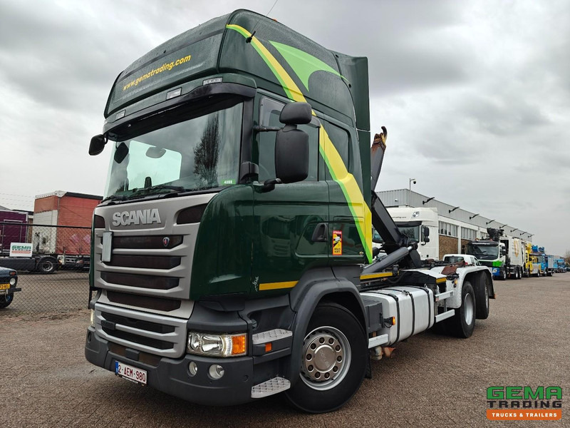 Scania R450 6x2/4 Topline Euro6A - Retarder - HaakarmSysteem Marrel 26T - Standairco - LiftAs - Vangmuil - Dubbele Tanks - Hook lift truck: picture 1 Scania R450 6x2/4 Topline Euro6A - Retarder - HaakarmSysteem Marrel 26T - Standairco - LiftAs - Vangmuil - Dubbele Tanks - Hook lift truck: picture 1