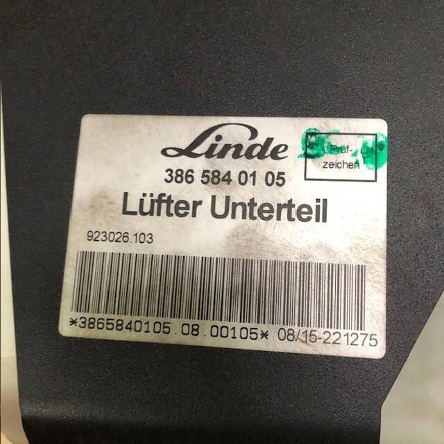 Fan for Linde 386 - Cab and interior for Material handling equipment: picture 4 Fan for Linde 386 - Cab and interior for Material handling equipment: picture 4