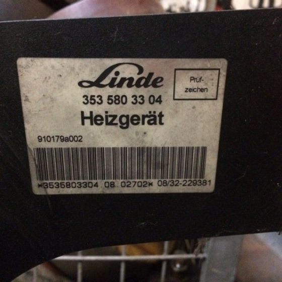 Heater for Linde Series 353-03 - Heating/ Ventilation for Material handling equipment: picture 3 Heater for Linde Series 353-03 - Heating/ Ventilation for Material handling equipment: picture 3
