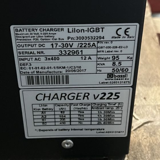 Linde 17-30V/225A LiIon-IGBT (2) - Electrical system for Material handling equipment: picture 2 Linde 17-30V/225A LiIon-IGBT (2) - Electrical system for Material handling equipment: picture 2