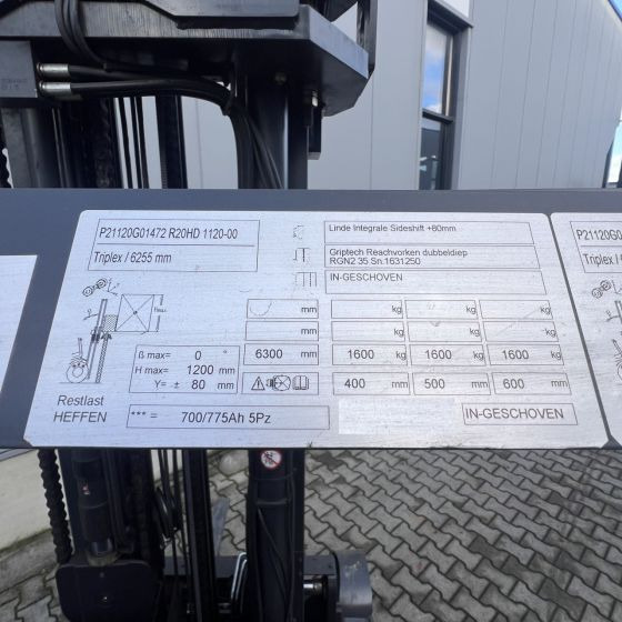 Reach truck Linde R20 HD (1120): picture 8
