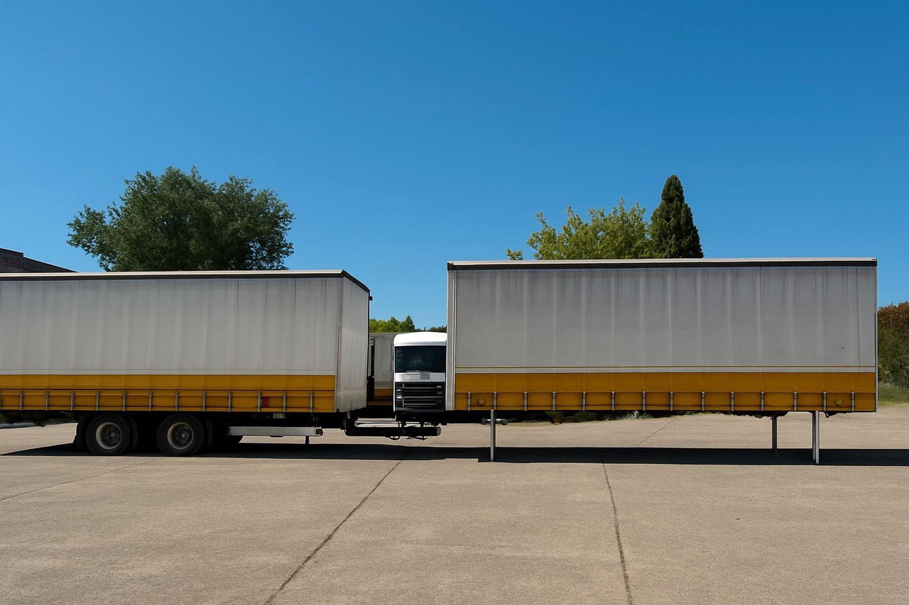 Krone 2 x WB 7,82 Jumbo, Hubdach, Edscha + Anh. Tandem - Curtainside swap body: picture 1 Krone 2 x WB 7,82 Jumbo, Hubdach, Edscha + Anh. Tandem - Curtainside swap body: picture 1