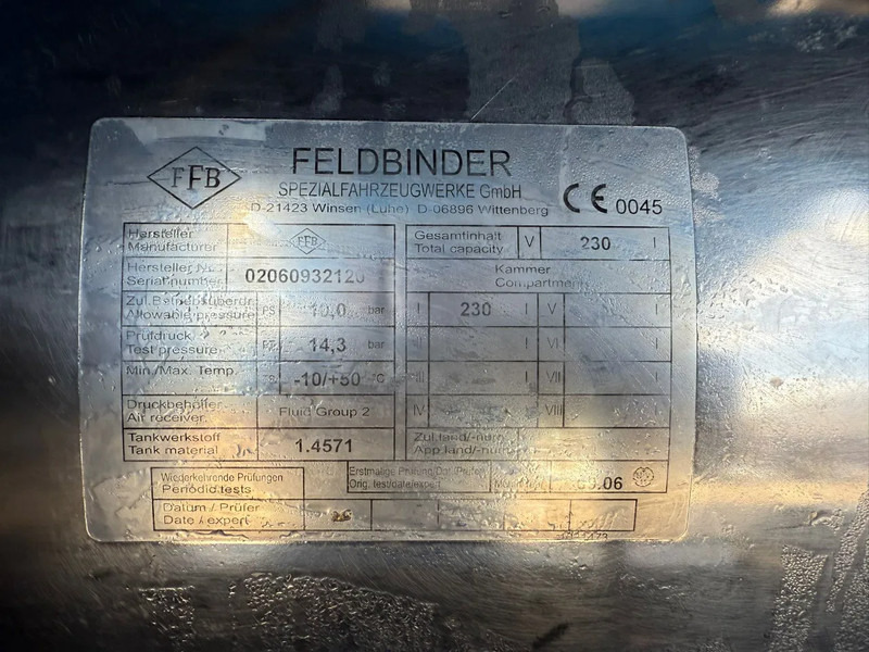 Leasing of Feldbinder 34m3 Veevoeder Vogelsang-pomp, Coating binnenzijde Feldbinder 34m3 Veevoeder Vogelsang-pomp, Coating binnenzijde: picture 15