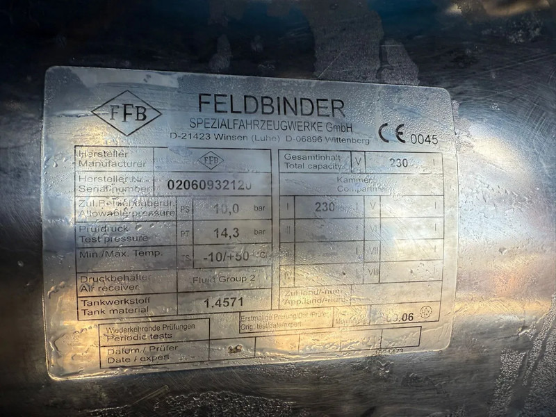 Leasing of Feldbinder 34m3 Veevoeder Vogelsang-pomp, Coating binnenzijde Feldbinder 34m3 Veevoeder Vogelsang-pomp, Coating binnenzijde: picture 14