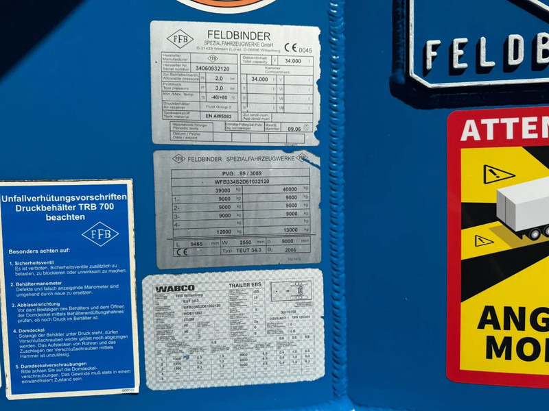 Leasing of Feldbinder 34m3 Veevoeder Vogelsang-pomp, Coating binnenzijde Feldbinder 34m3 Veevoeder Vogelsang-pomp, Coating binnenzijde: picture 12