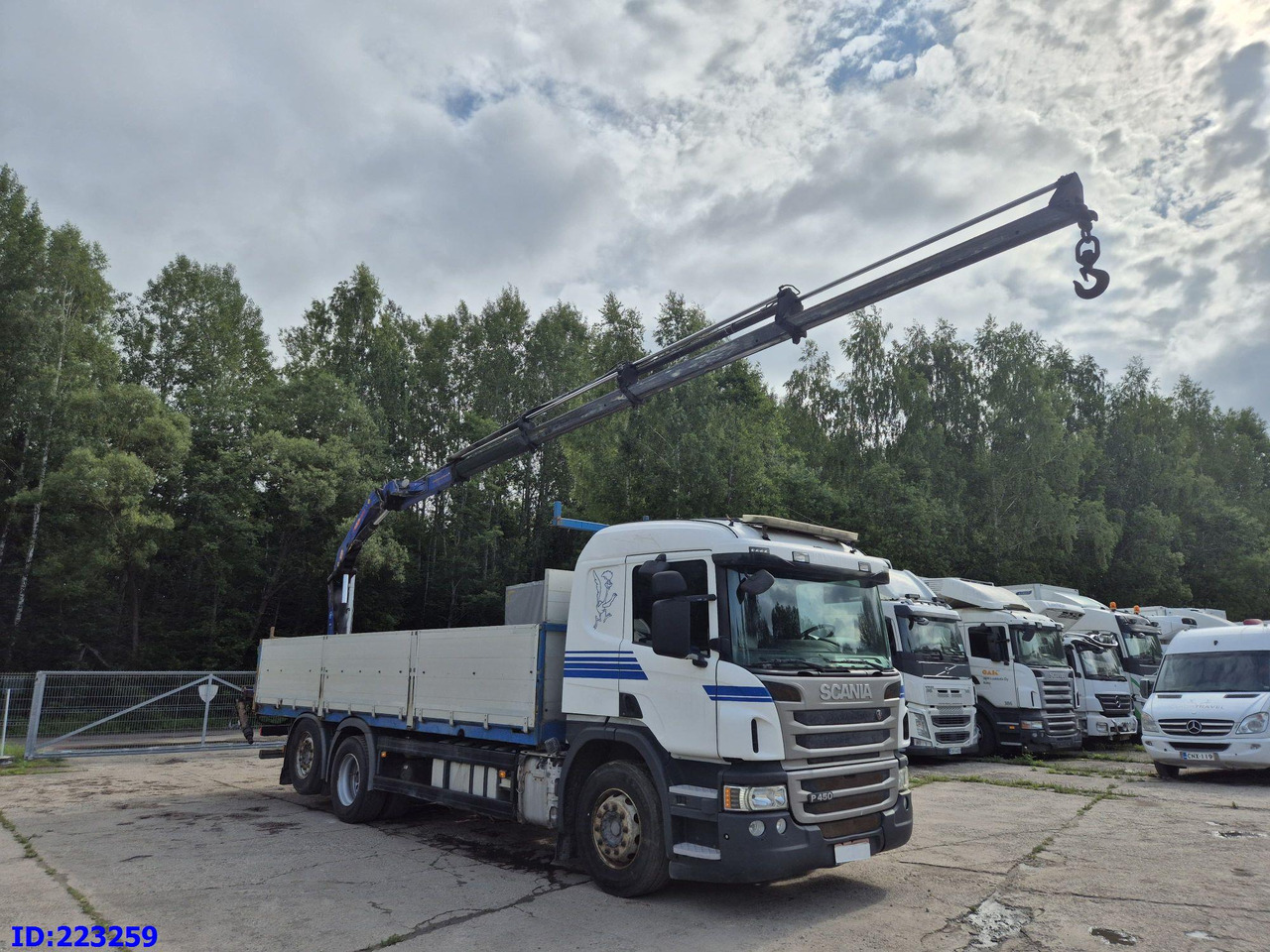 SCANIA P450 6x2 Steering axle Euro6 + PM 13.5SP - Dropside/ Flatbed truck: picture 4 SCANIA P450 6x2 Steering axle Euro6 + PM 13.5SP - Dropside/ Flatbed truck: picture 4