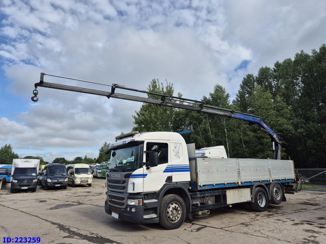 SCANIA P450 6x2 Steering axle Euro6 + PM 13.5SP - Dropside/ Flatbed truck: picture 1 SCANIA P450 6x2 Steering axle Euro6 + PM 13.5SP - Dropside/ Flatbed truck: picture 1