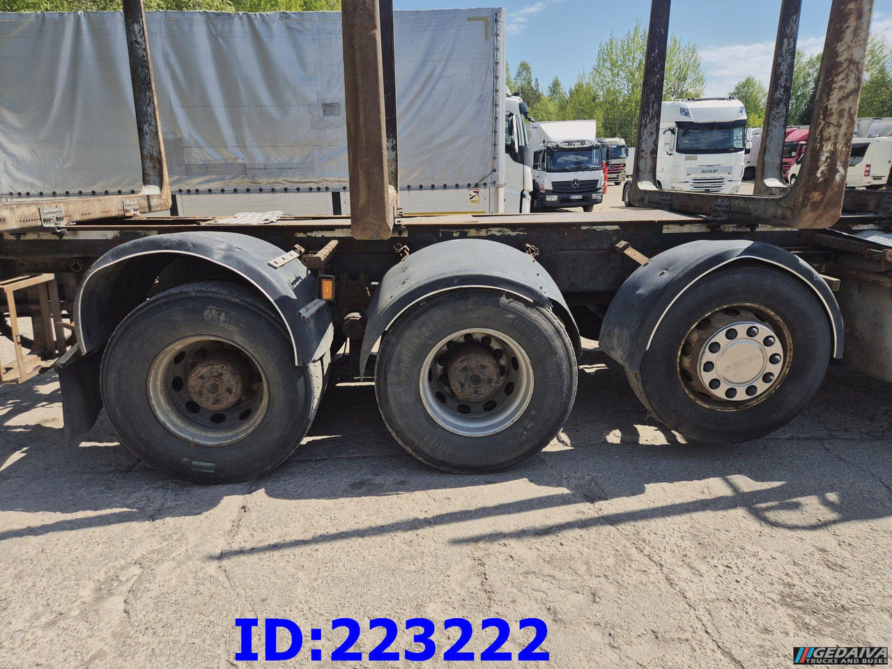 Timber truck SCANIA R620 - 8x4 - Steering axle: picture 7