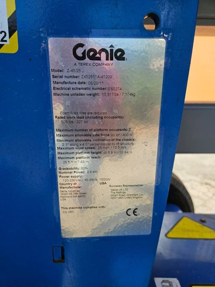Genie Z 45/25 J DC - Articulated boom: picture 5 Genie Z 45/25 J DC - Articulated boom: picture 5