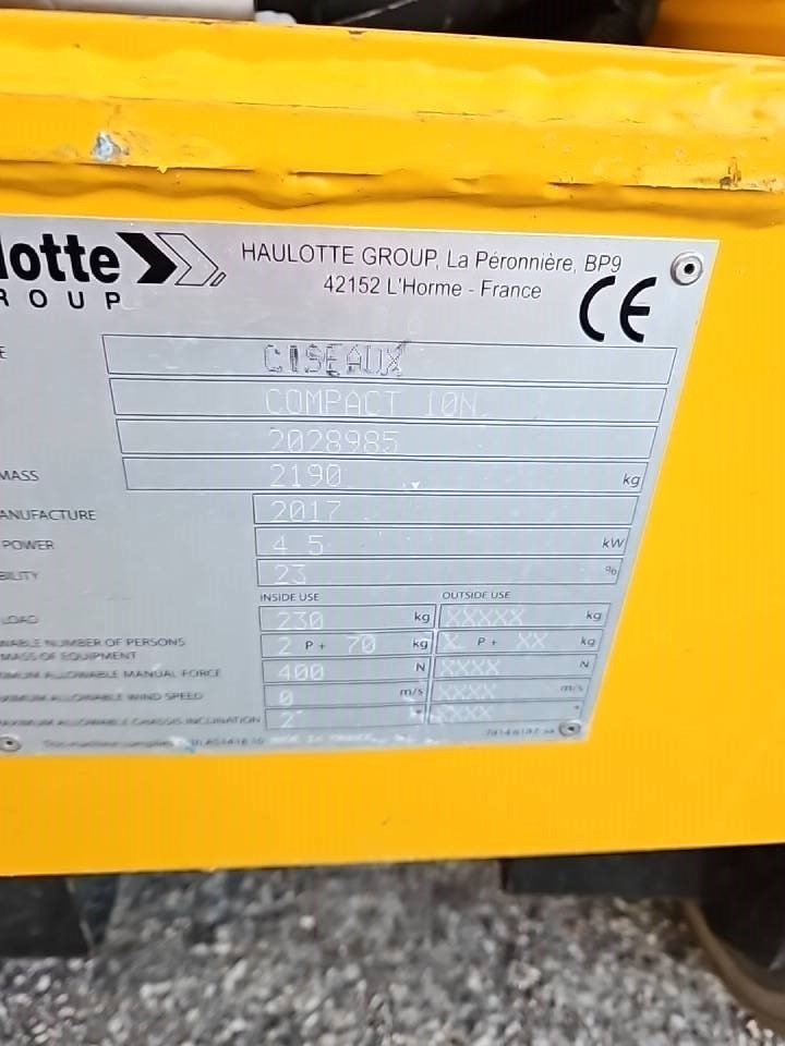 Haulotte Compact 10 N - Scissor lift: picture 5 Haulotte Compact 10 N - Scissor lift: picture 5