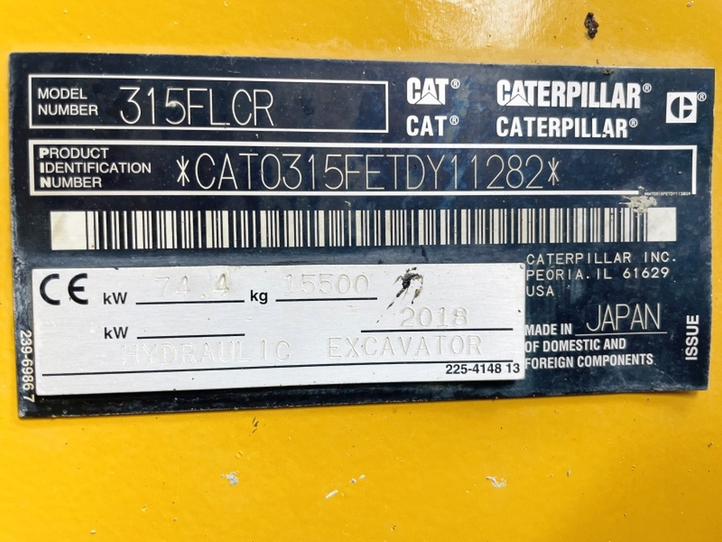 Caterpillar 315FLCR (3992) - Crawler excavator: picture 4 Caterpillar 315FLCR (3992) - Crawler excavator: picture 4