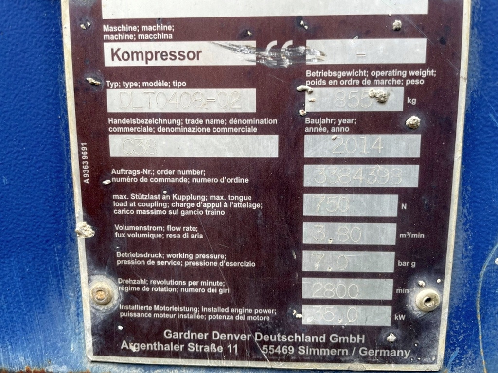 Vergleich C38 (3989) - Air compressor: picture 4 Vergleich C38 (3989) - Air compressor: picture 4