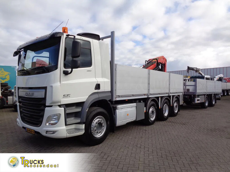 DAF CF 460 Combi Pacton MXD220 + 8X2 + Manual + Euro 6 + Palfinger PK 18500 - Dropside/ Flatbed truck, Crane truck: picture 1 DAF CF 460 Combi Pacton MXD220 + 8X2 + Manual + Euro 6 + Palfinger PK 18500 - Dropside/ Flatbed truck, Crane truck: picture 1
