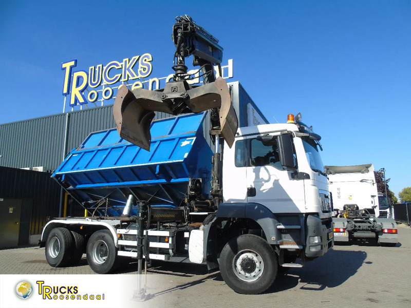 MAN TGS 26.400 + 6x6 + HIAB 166 E3 HIPRO + 3SIDE TIPPER - Crane truck: picture 1 MAN TGS 26.400 + 6x6 + HIAB 166 E3 HIPRO + 3SIDE TIPPER - Crane truck: picture 1