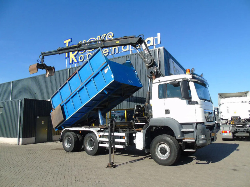 MAN TGX + 6x6 + HIAB 166 E3 HIPRO + 3SIDE TIPPER - Tipper, Crane truck: picture 2 MAN TGX + 6x6 + HIAB 166 E3 HIPRO + 3SIDE TIPPER - Tipper, Crane truck: picture 2