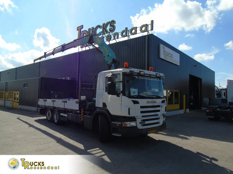 Scania P 380 + PALFINGER PK18.500 5x EXTENTION + 6X2 + STEERING AXLE + REMOTE - Crane truck: picture 1 Scania P 380 + PALFINGER PK18.500 5x EXTENTION + 6X2 + STEERING AXLE + REMOTE - Crane truck: picture 1