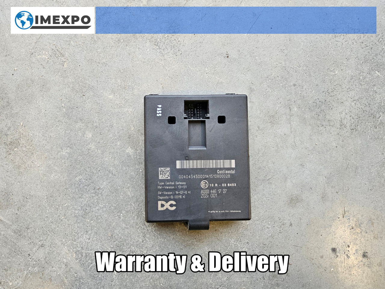 MERCEDES-BENZ ATEGO MP4 EURO 6 /CGW CENTRAL GATEWAY ECU / A0004461727 - ECU: picture 1 MERCEDES-BENZ ATEGO MP4 EURO 6 /CGW CENTRAL GATEWAY ECU / A0004461727 - ECU: picture 1