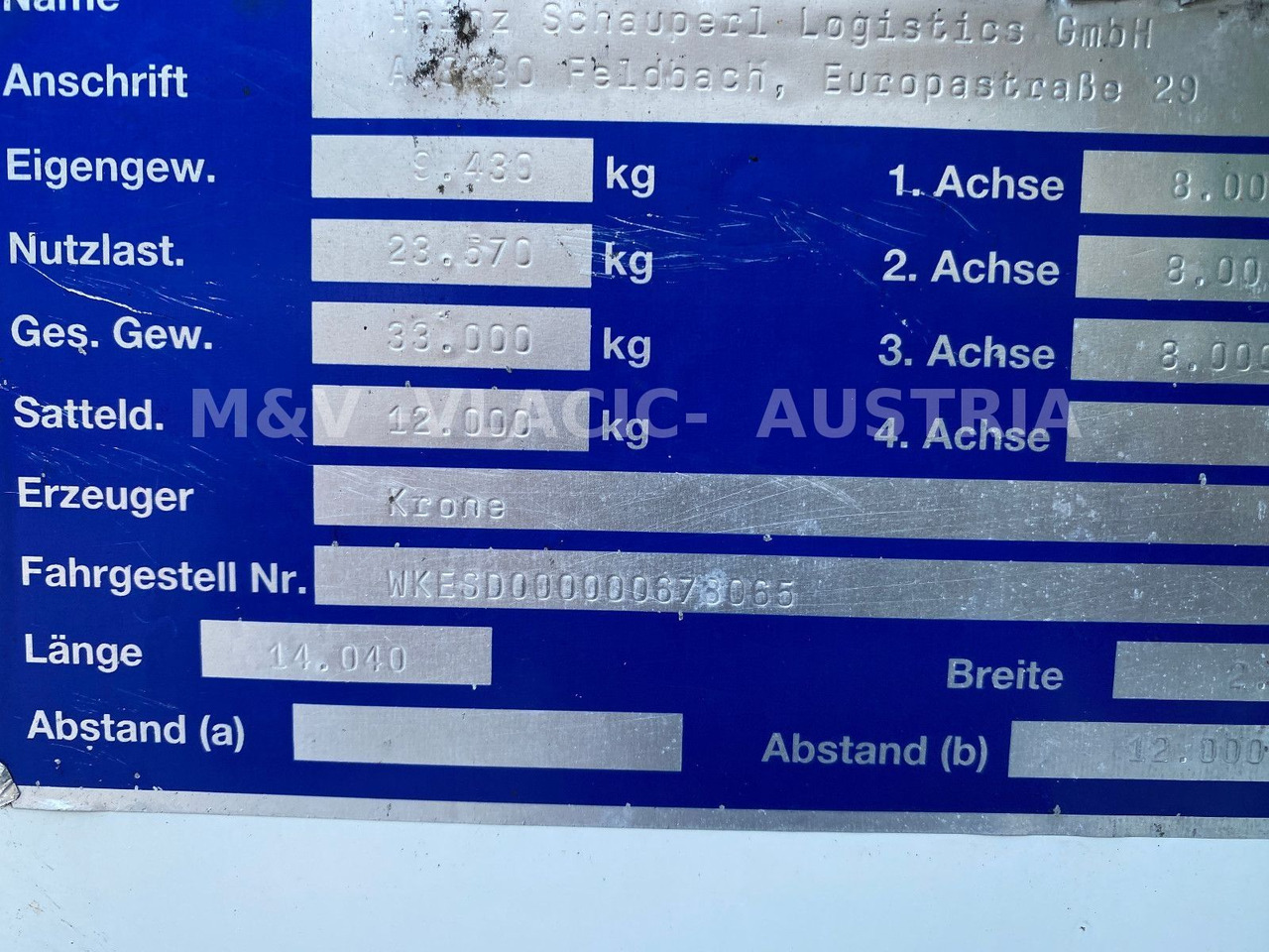 Krone Doppelstock / Carrier 1950 - Refrigerator semi-trailer: picture 5 Krone Doppelstock / Carrier 1950 - Refrigerator semi-trailer: picture 5