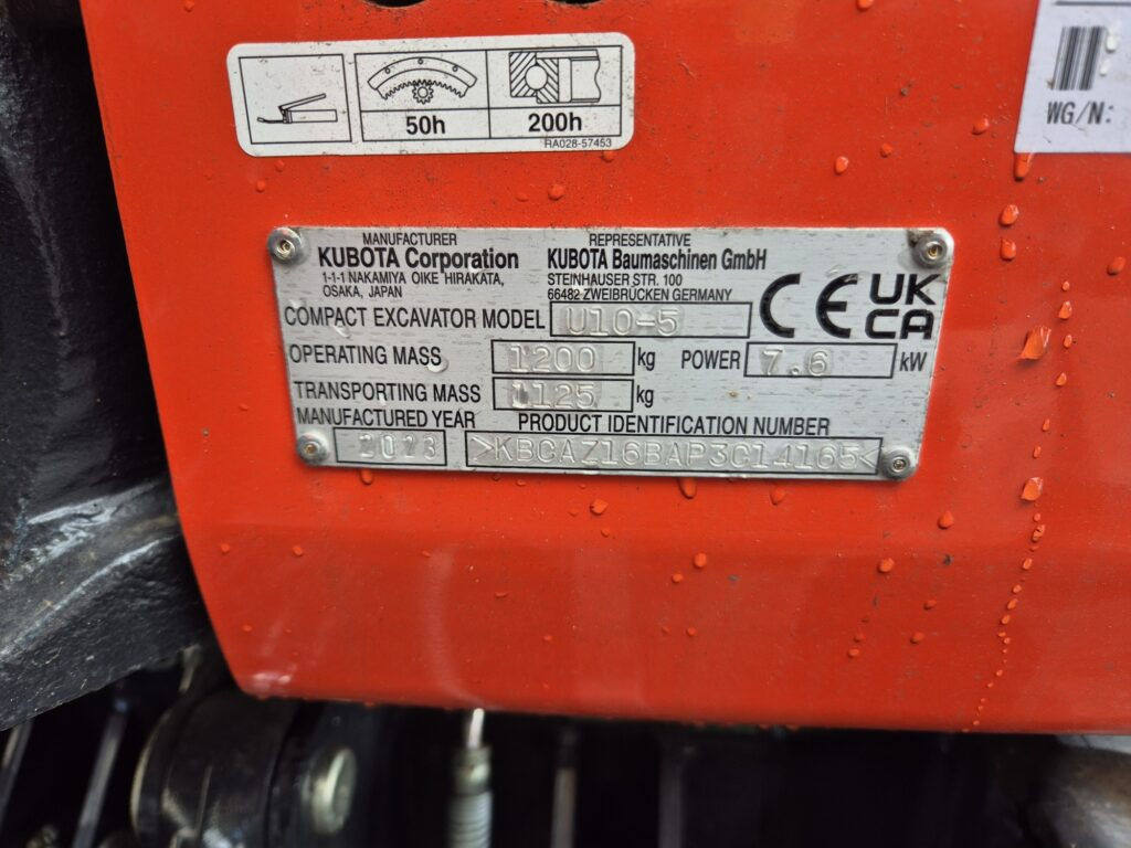 Mini excavator KUBOTA U10-5: picture 12