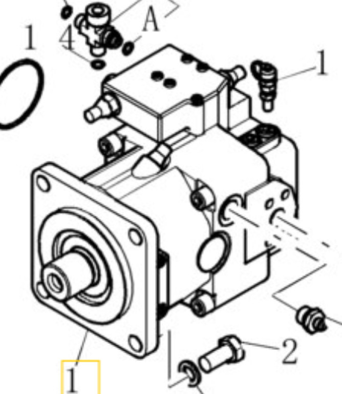 Case 72108893 - Hydraulic pump for Construction machinery: picture 1 Case 72108893 - Hydraulic pump for Construction machinery: picture 1
