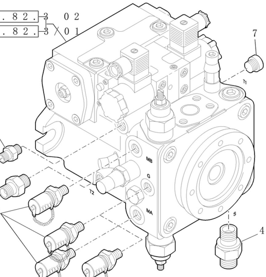 Case 87667156 - Hydraulic pump for Construction machinery: picture 3 Case 87667156 - Hydraulic pump for Construction machinery: picture 3
